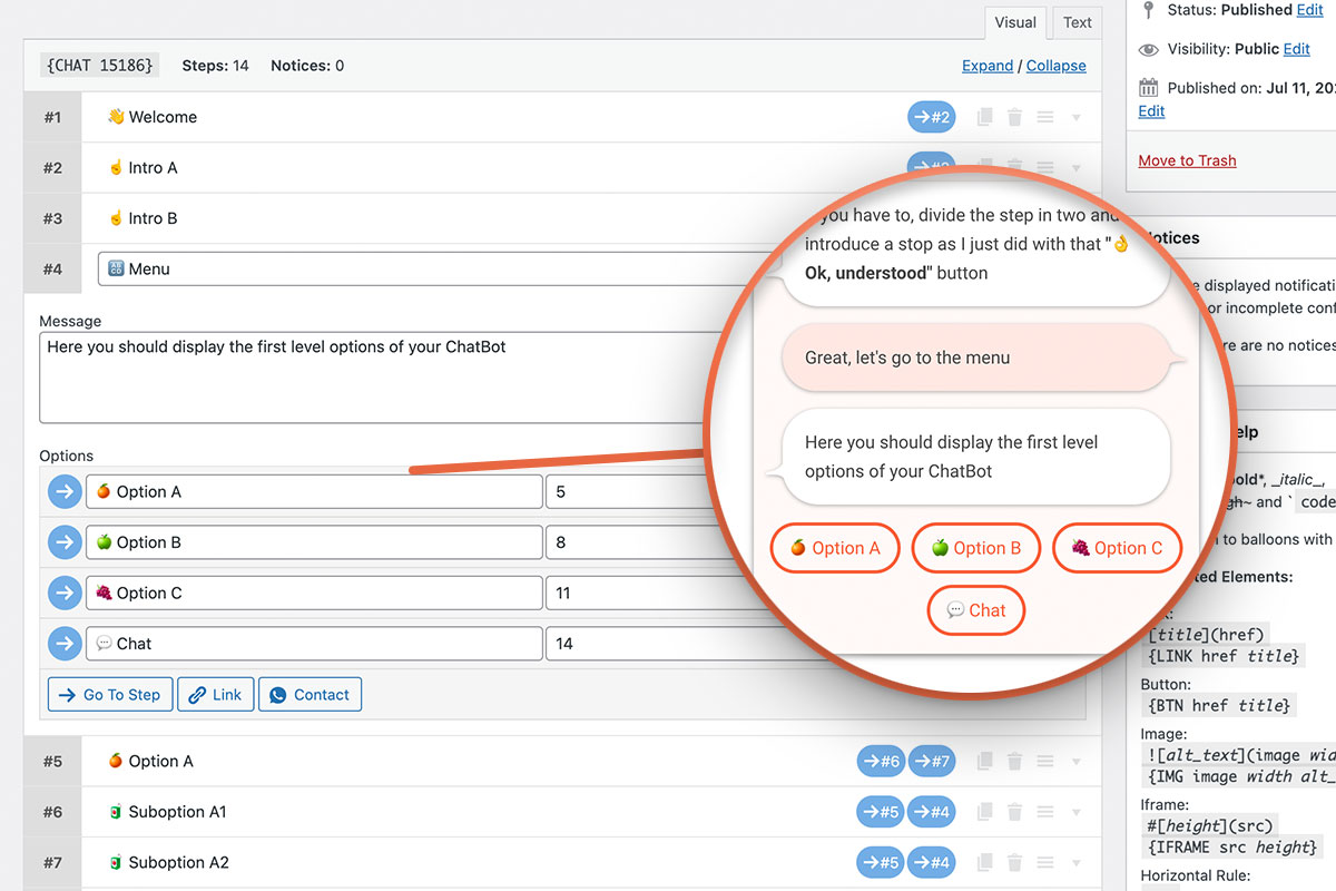 joinchat chatfunnels pantallas carasteristicas